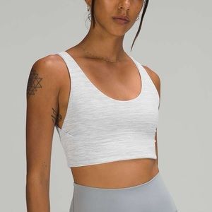 Lululemon Align Reversible Bra 6 White / Wee Are From Space Nimbus Battleship